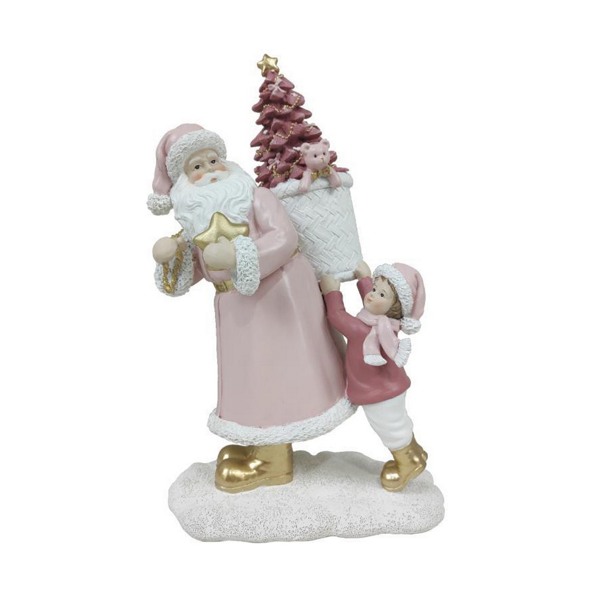 Adorno Navideño DKD Home Decor Resina Papá Noel (2 Unidades) (12 x 9 x 19 cm)