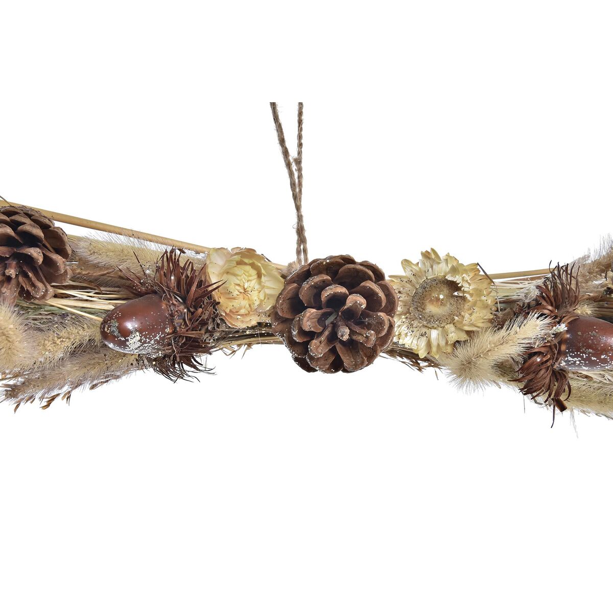 Adorno Navideño DKD Home Decor Flor (60 x 15 x 8 cm) (2 Unidades)