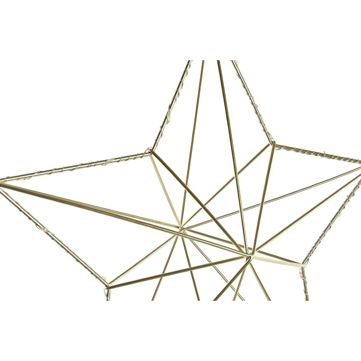 Adorno Navideño DKD Home Decor Metal Estrella (2 Unidades) (30 x 11 x 30 cm)
