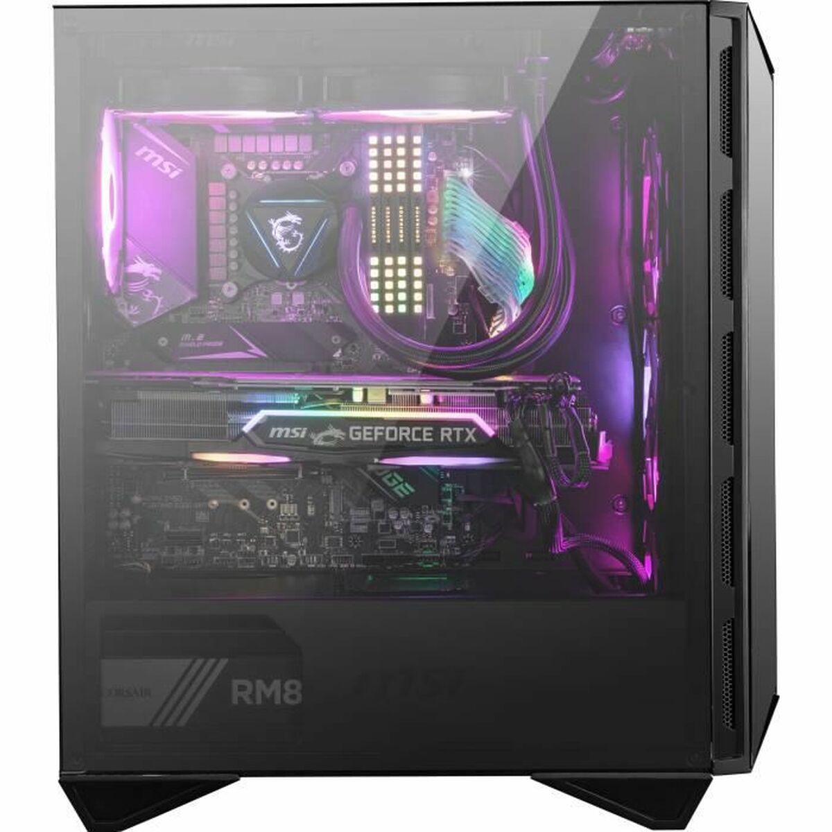 Caja Semitorre ATX MSI MPG GUNGNIR 110R ARGB Negro
