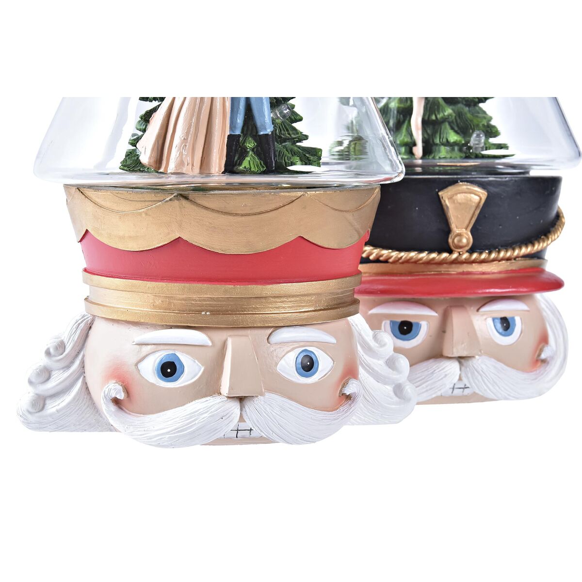 Decoración luminosa DKD Home Decor Navidad Rojo Blanco (15 x 13,5 x 24 cm) (2 Unidades)