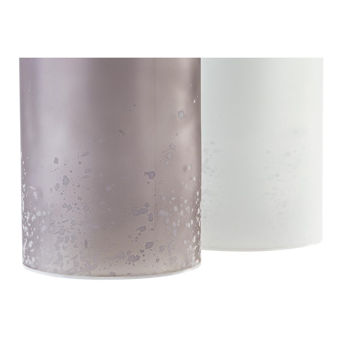 Decoración luminosa DKD Home Decor Navidad Marrón Blanco (11 x 11 x 25 cm) (2 Unidades)