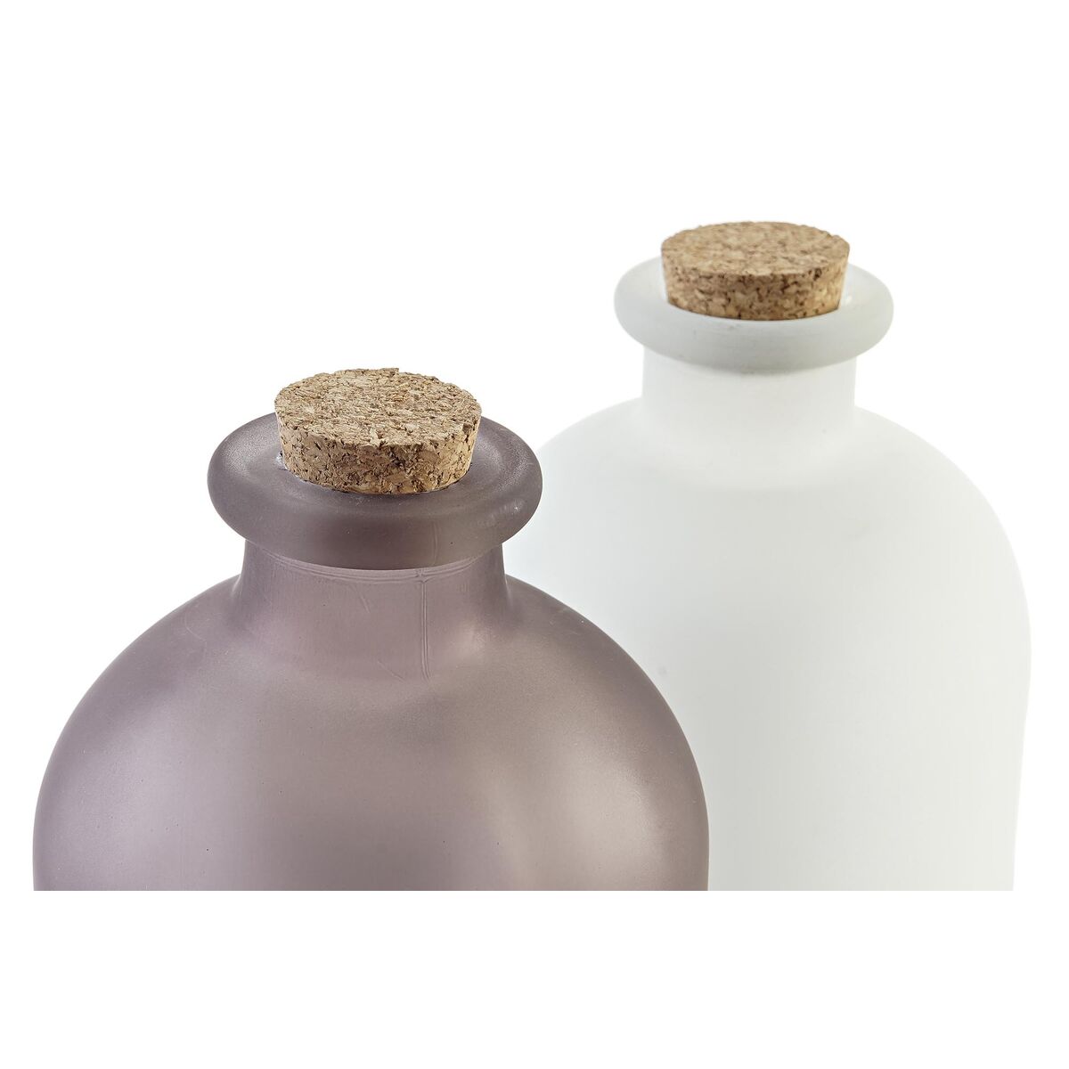 Decoración luminosa DKD Home Decor Navidad Marrón Blanco (11 x 11 x 25 cm) (2 Unidades)