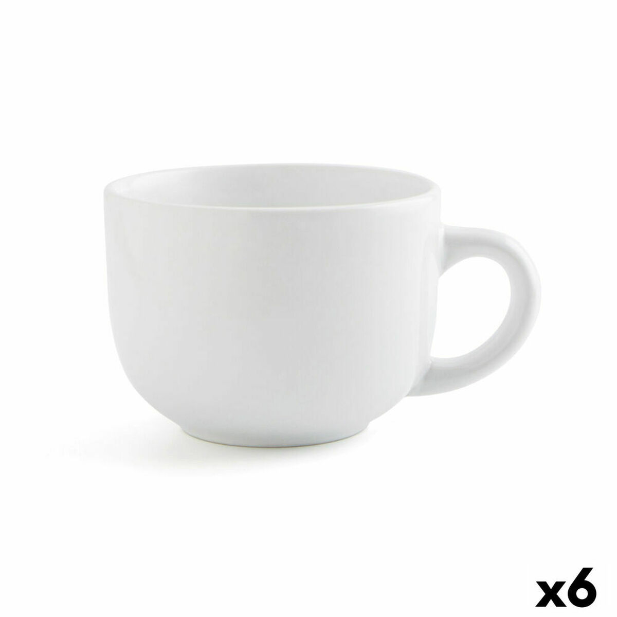 Taza Mug Quid Snow Blanco 400 ml (6 Unidades)
