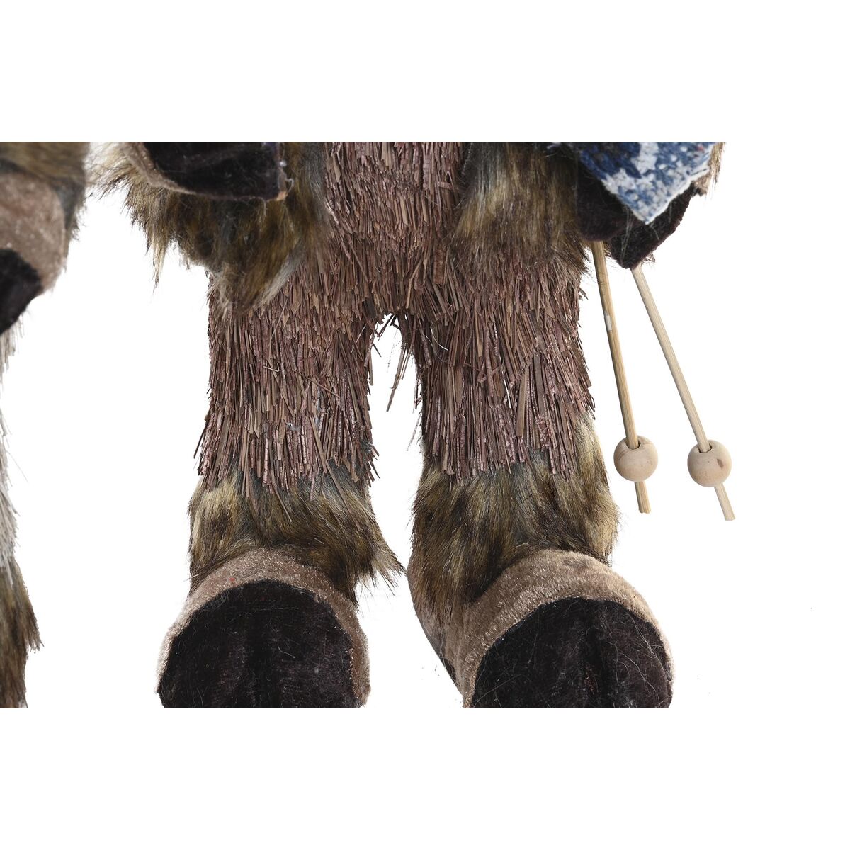 Figura Decorativa DKD Home Decor Navidad Reno Natural Poliestireno (15 x 16 x 35 cm) (2 Unidades)