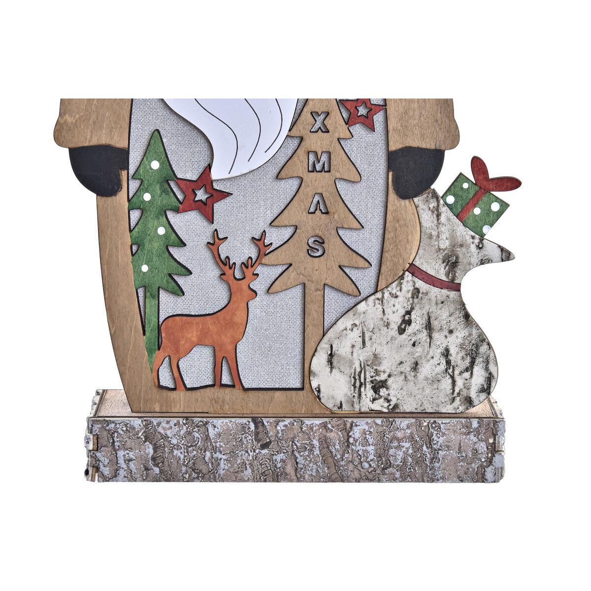 Decoración luminosa DKD Home Decor Navidad (18 x 7 x 40,5 cm) (3 Unidades)