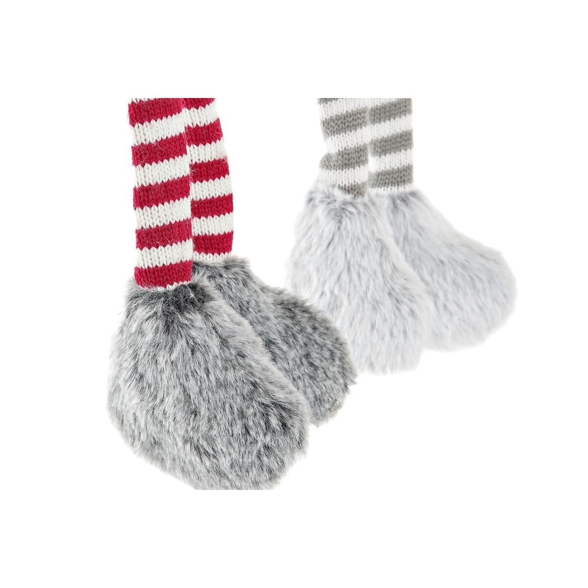 Figura Decorativa DKD Home Decor Navidad Gnomo Luz LED Poliéster (22 x 12 x 64 cm) (2 Unidades)