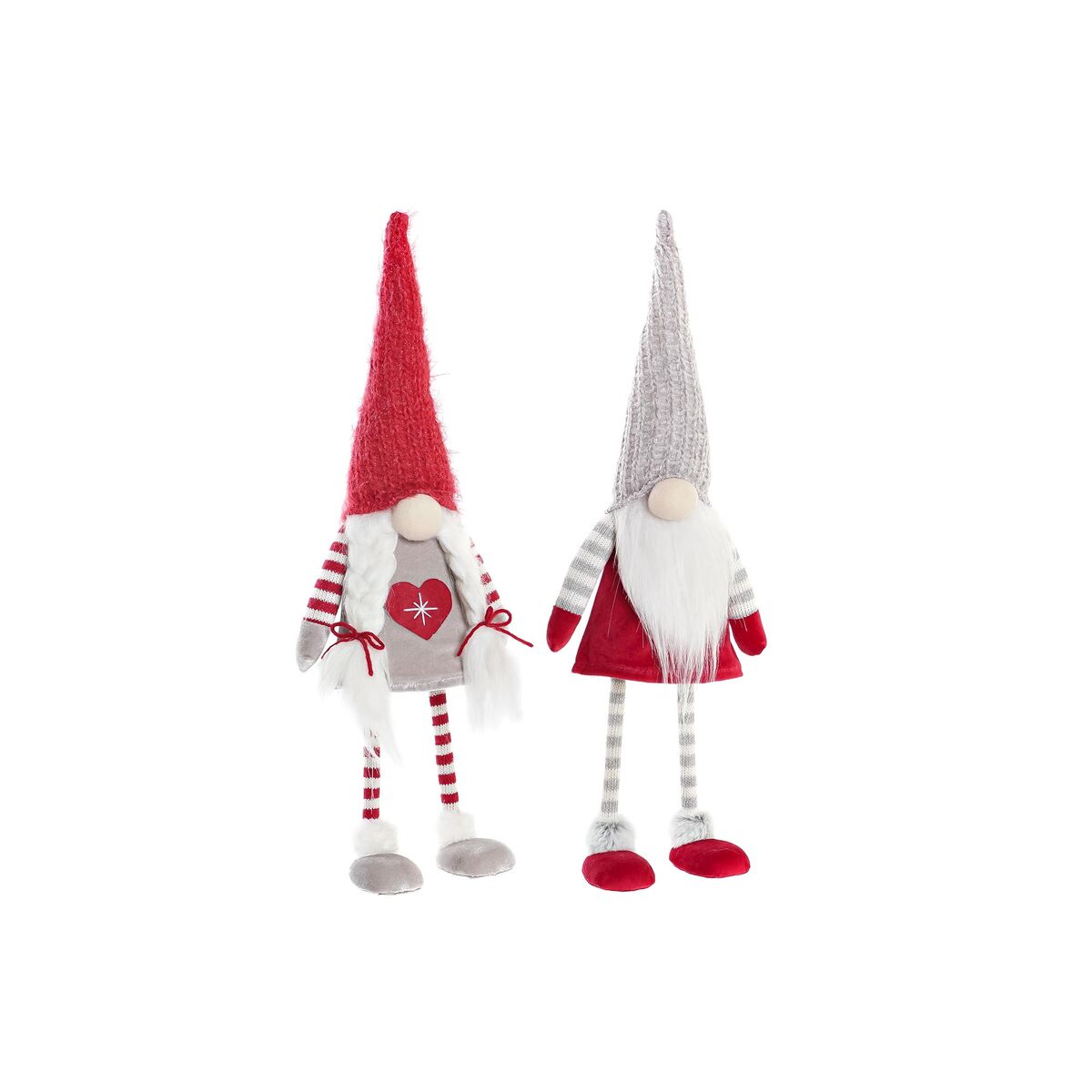 Figura Decorativa DKD Home Decor Navidad Gnomo Poliéster (15 x 12 x 55 cm) (2 Unidades)