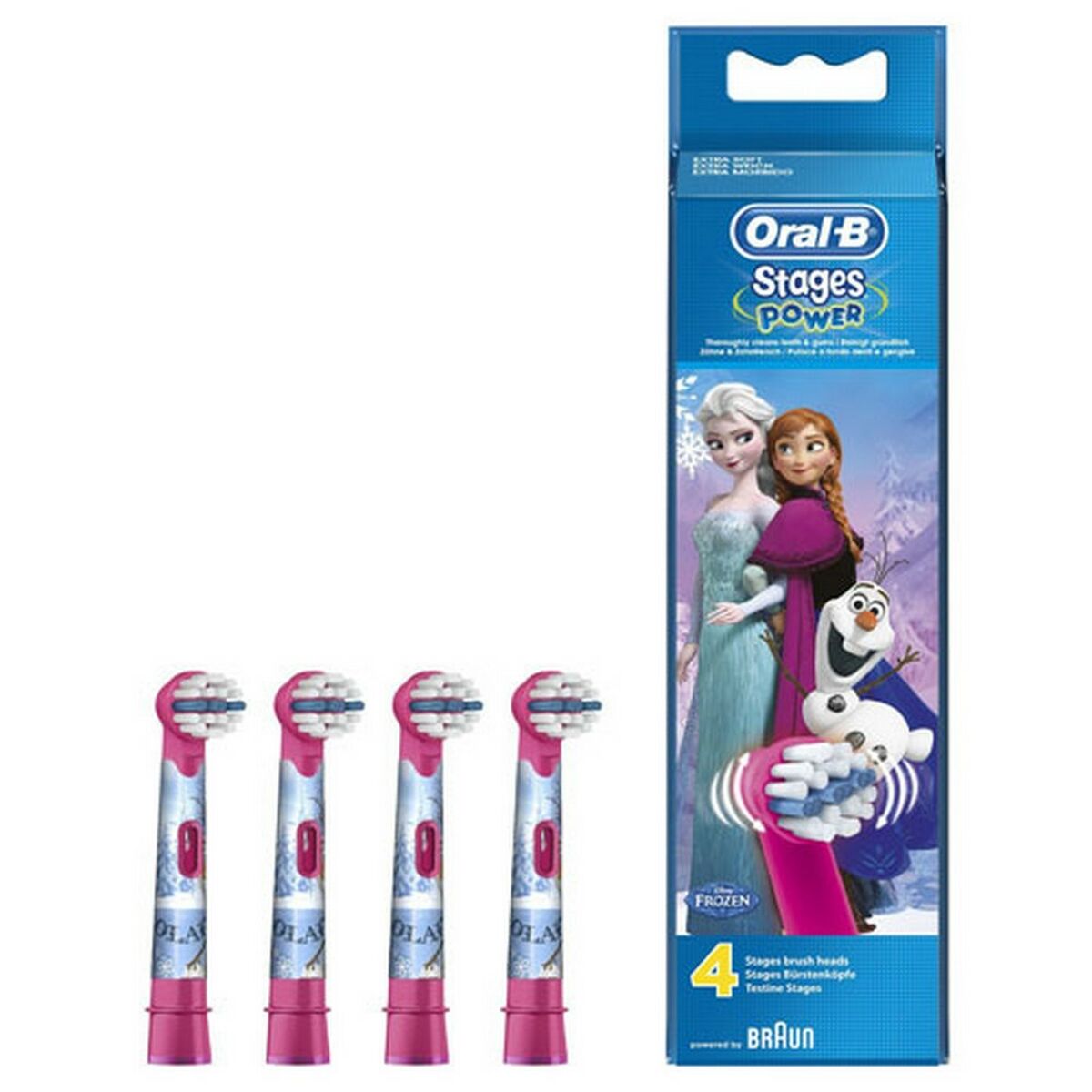 Cabezal de Recambio Oral-B EB 10-4FFS  4UD Morado Multicolor