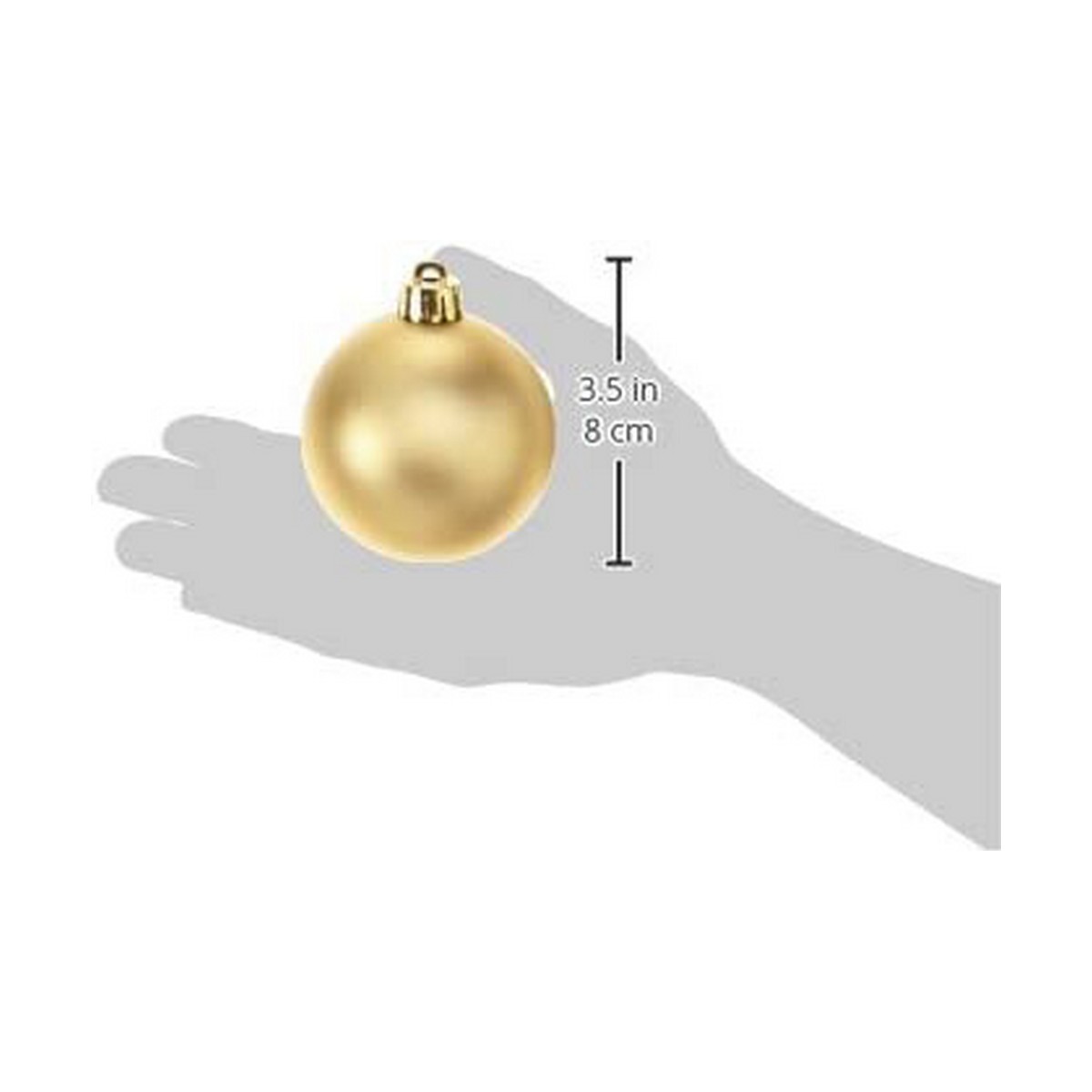 Bolas de Navidad Decoris Dorado Plástico 12 Unidades