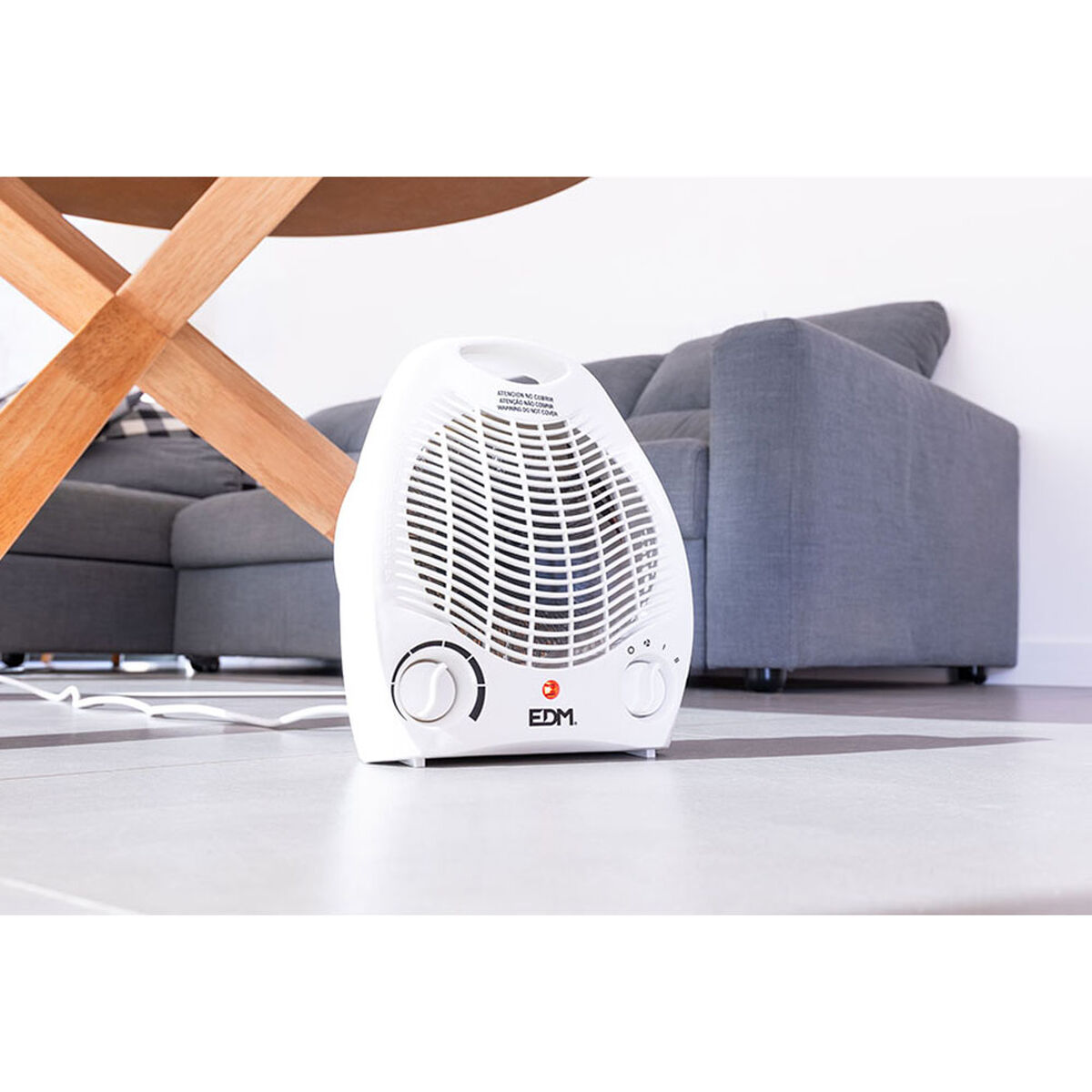 Calefactor Vertical EDM 07204 Blanco 1000-2000 W 1000 - 2000 W