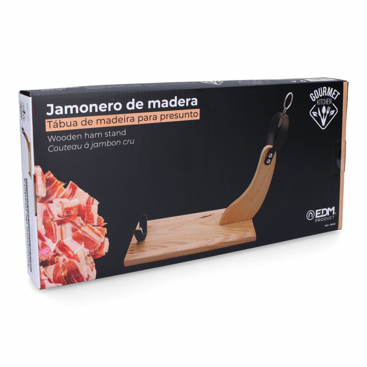 Jamonero de Madera EDM Marrón Madera Madera de pino 41 x 44 cm