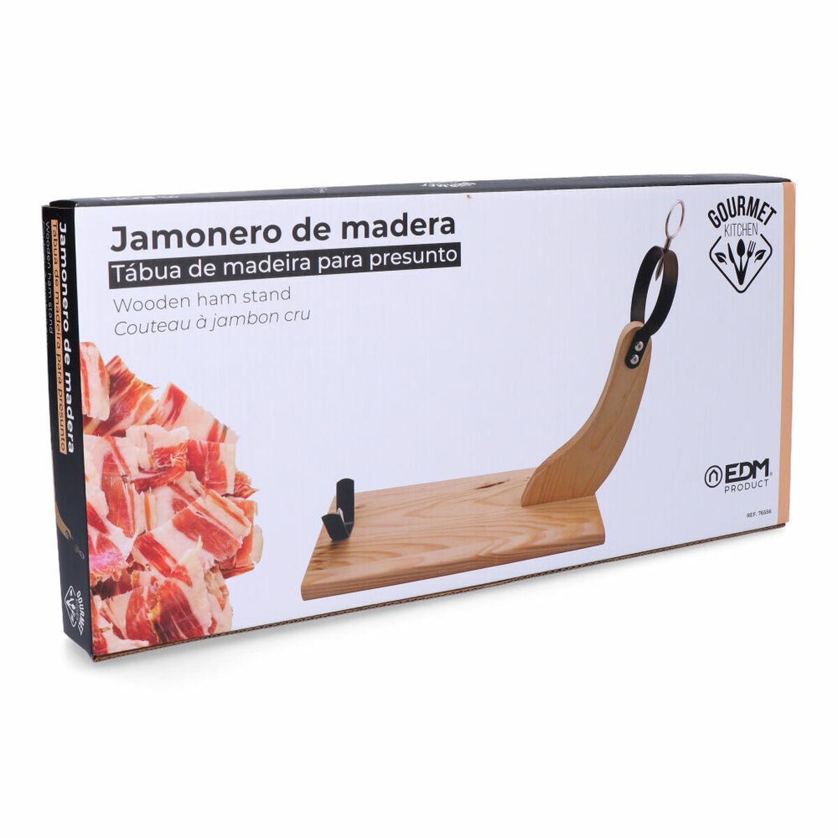 Jamonero de Madera EDM Marrón Madera Madera de pino 41 x 44 cm