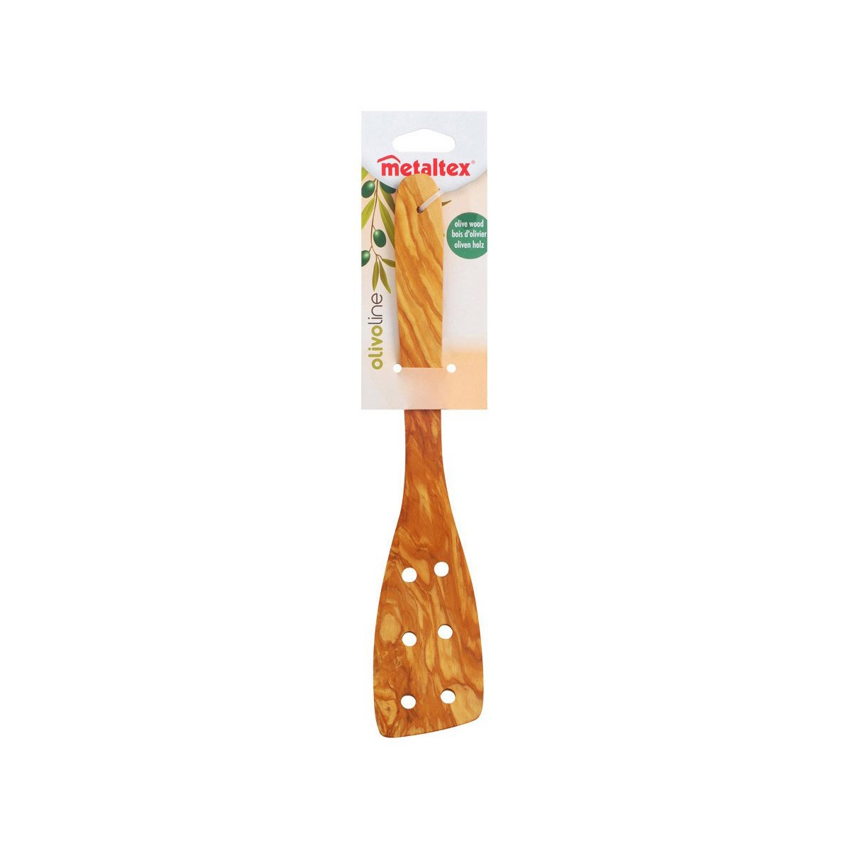 Espátula de Cocina Metaltex Marrón Natural Madera Madera de olivo 30 cm