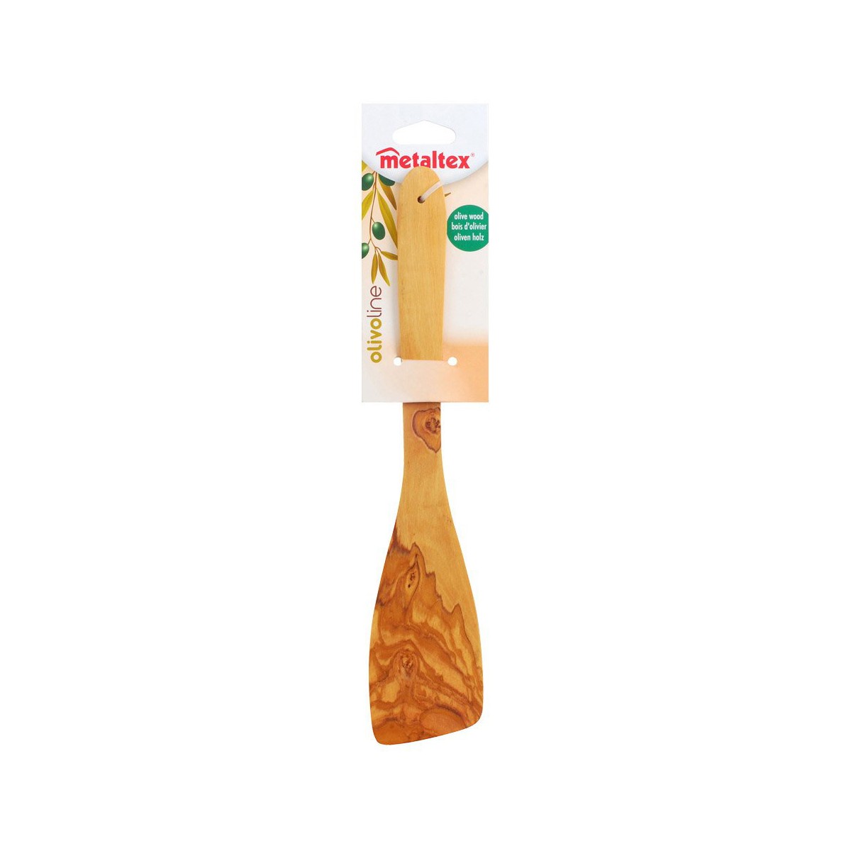 Espátula de Cocina Metaltex 58061210 Marrón Natural Madera Madera de olivo 30 cm