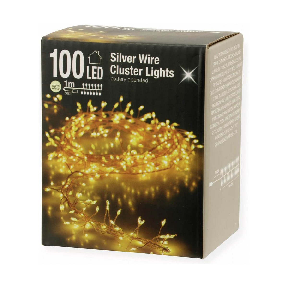 Guirnalda de Luces LED Blanco Blanco Cálido 1,5 m