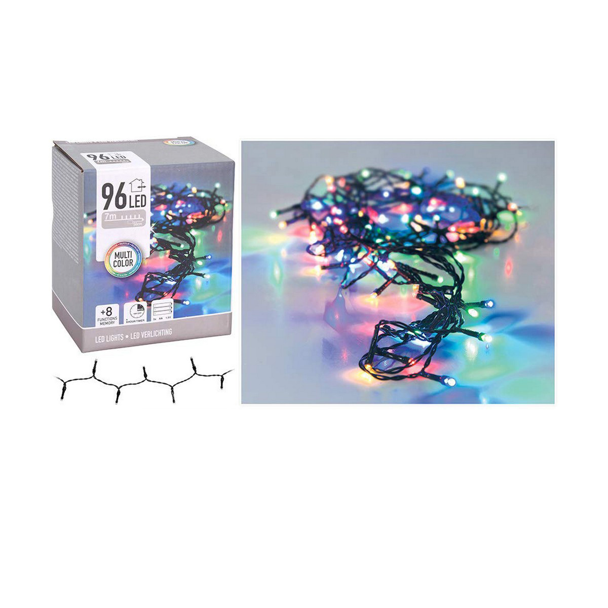 Guirnalda de Luces LED Multicolor 7,5 m