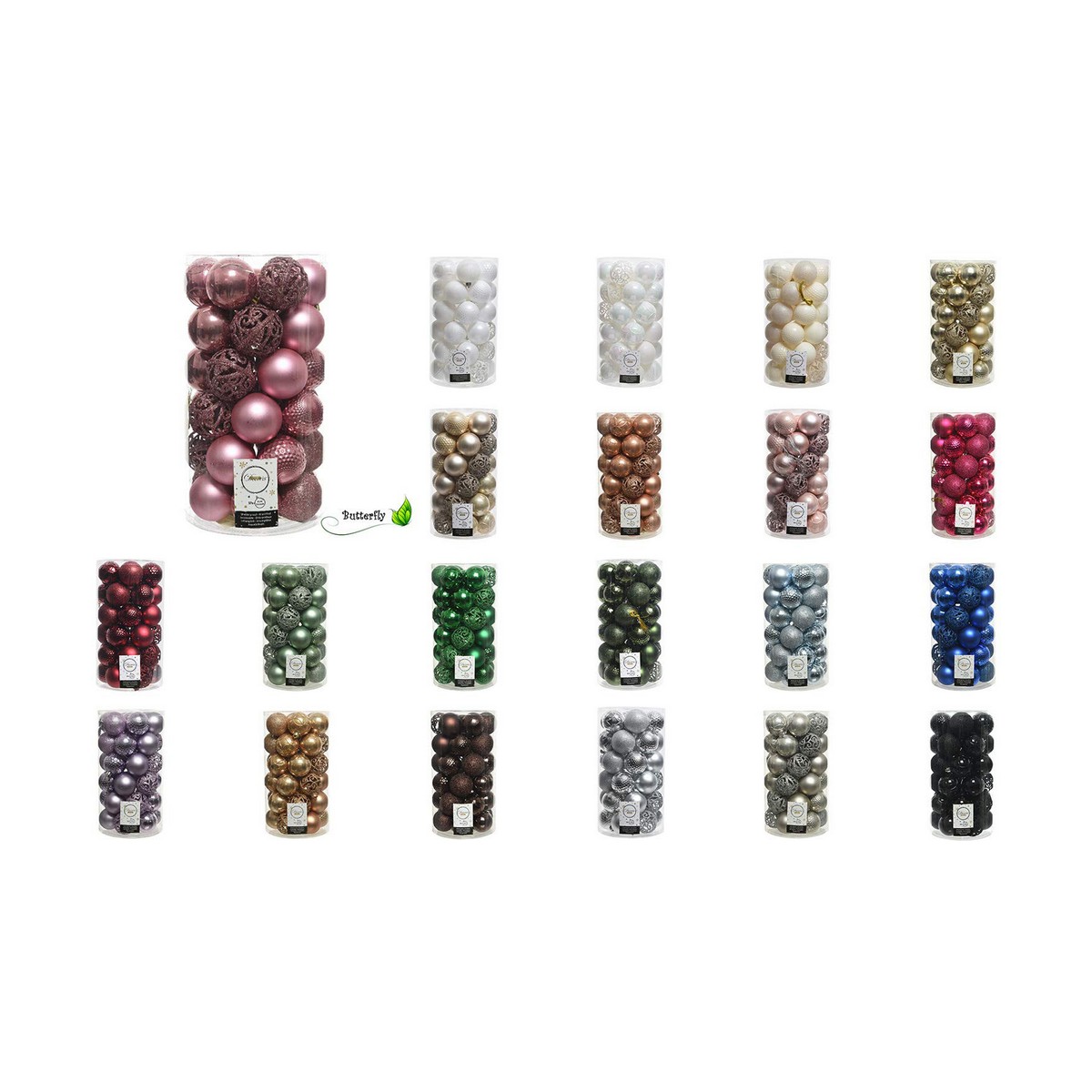 Bolas de Navidad Decoris Plateado 37 Piezas