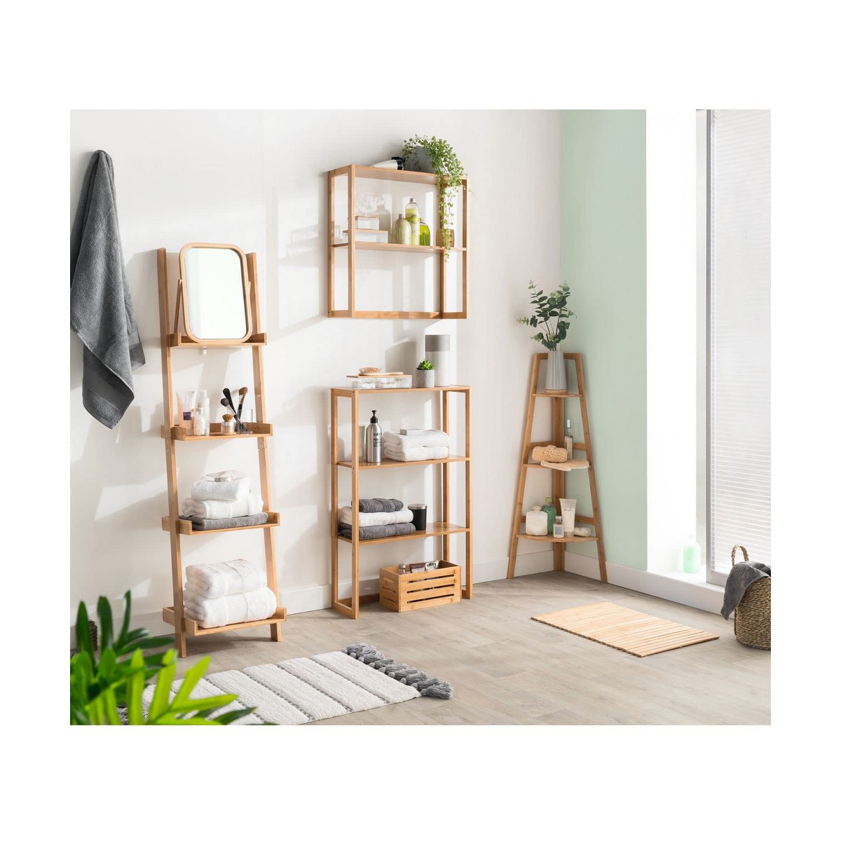 Alfombra de baño 5five Simply Smart Gris Algodón 50 x 75 cm