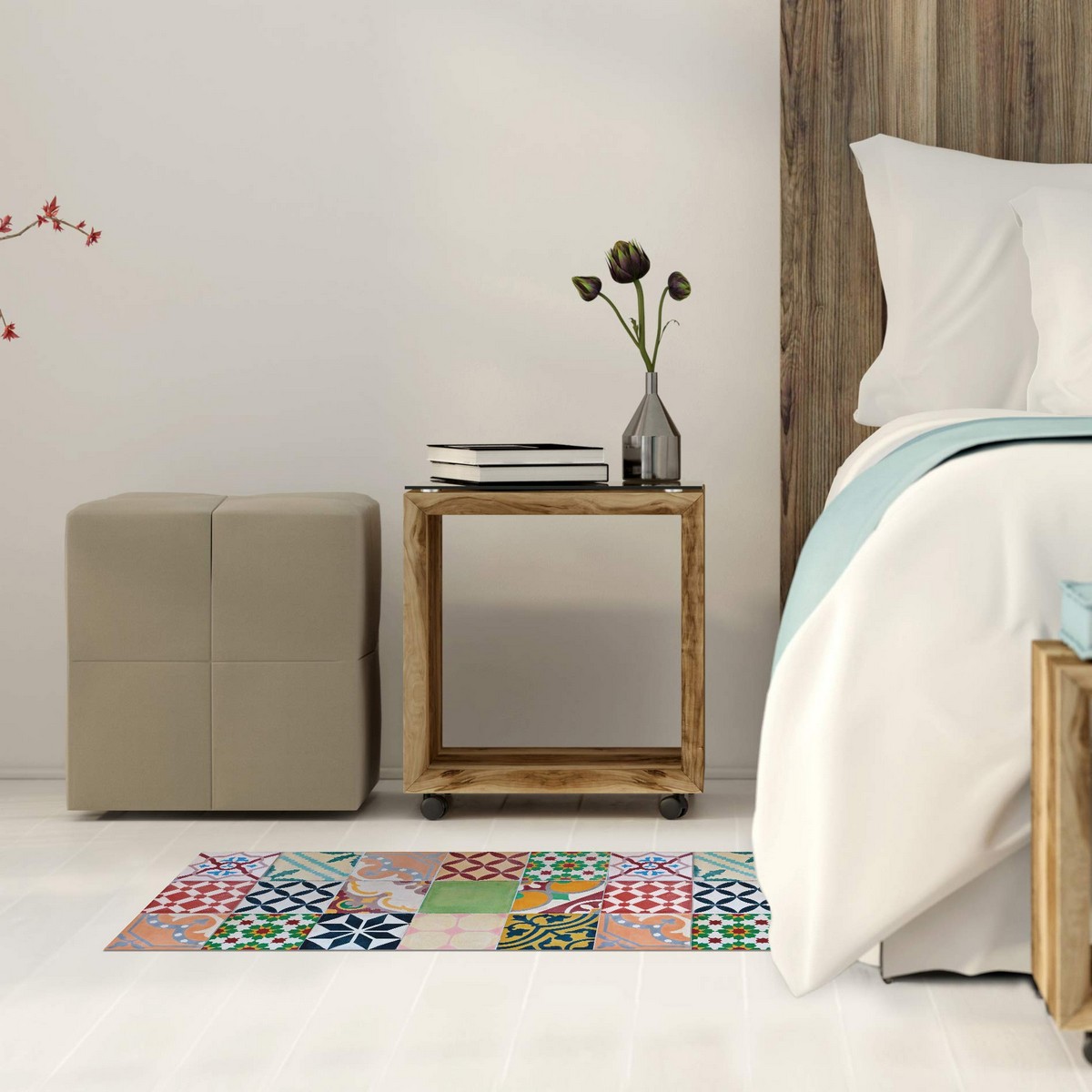 Alfombra Stor Planet Multicolor Mosaico 100 % PVC (50 x 110 cm)