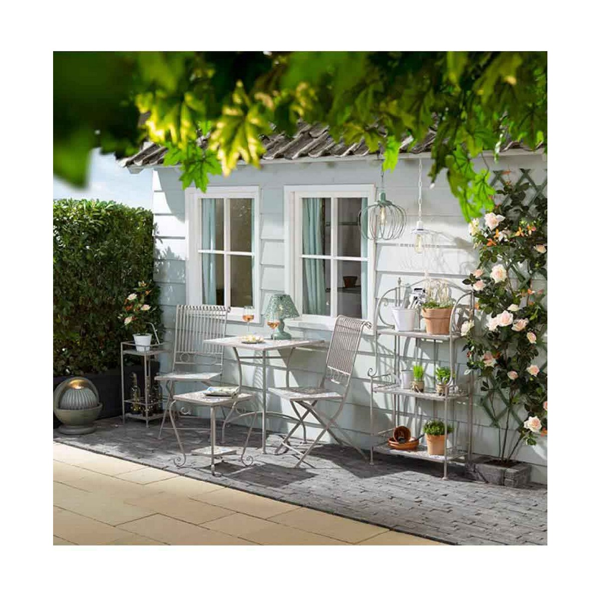 Mesa auxiliar Bistro Marrón (58 x 58 x 72 cm)