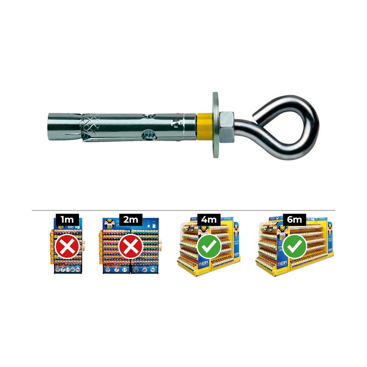 Caja de tornillos CELO Ø 8 X 45 MM 100 Unidades Zincado