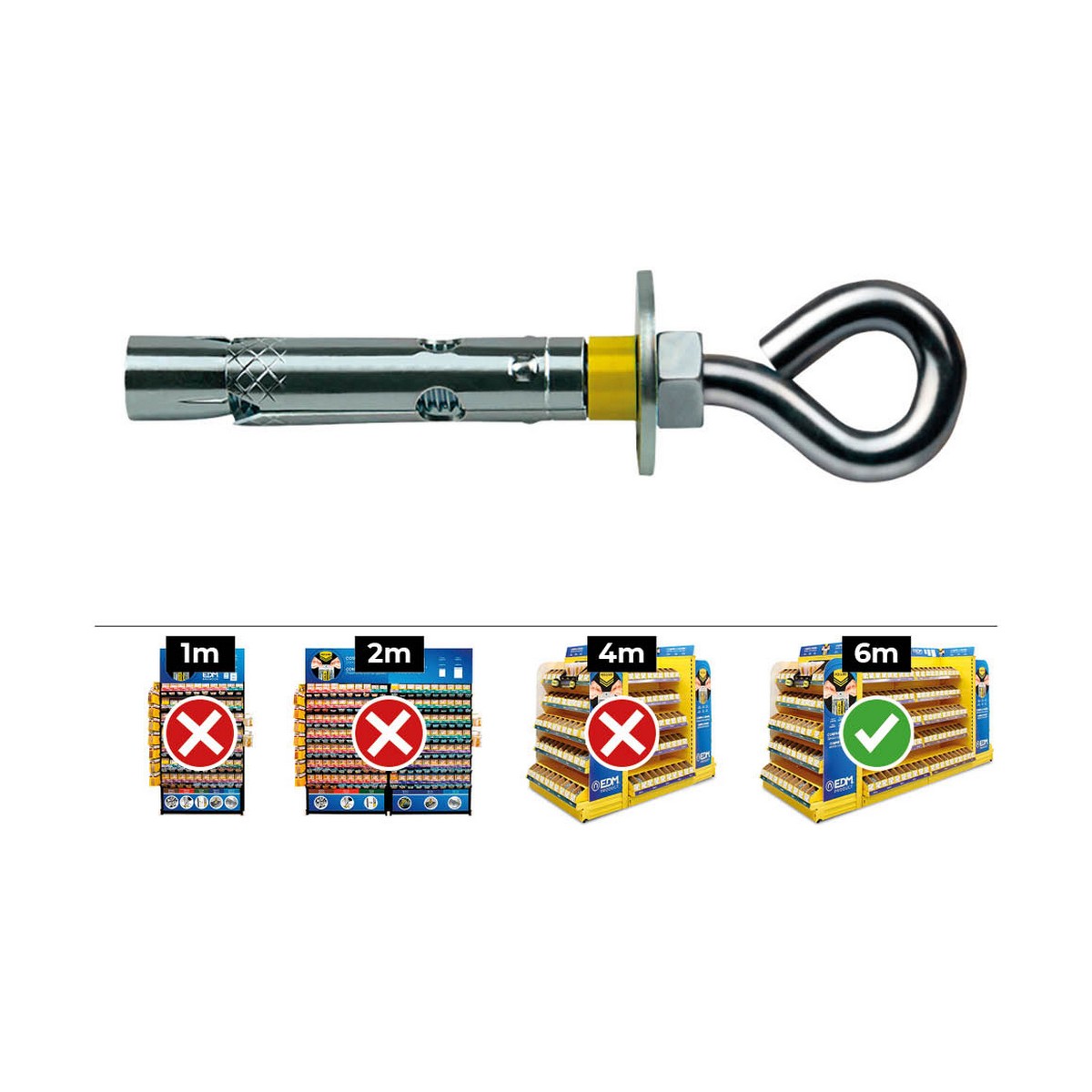 Caja de tornillos CELO Ø 10 X 60 MM 50 Unidades Zincado