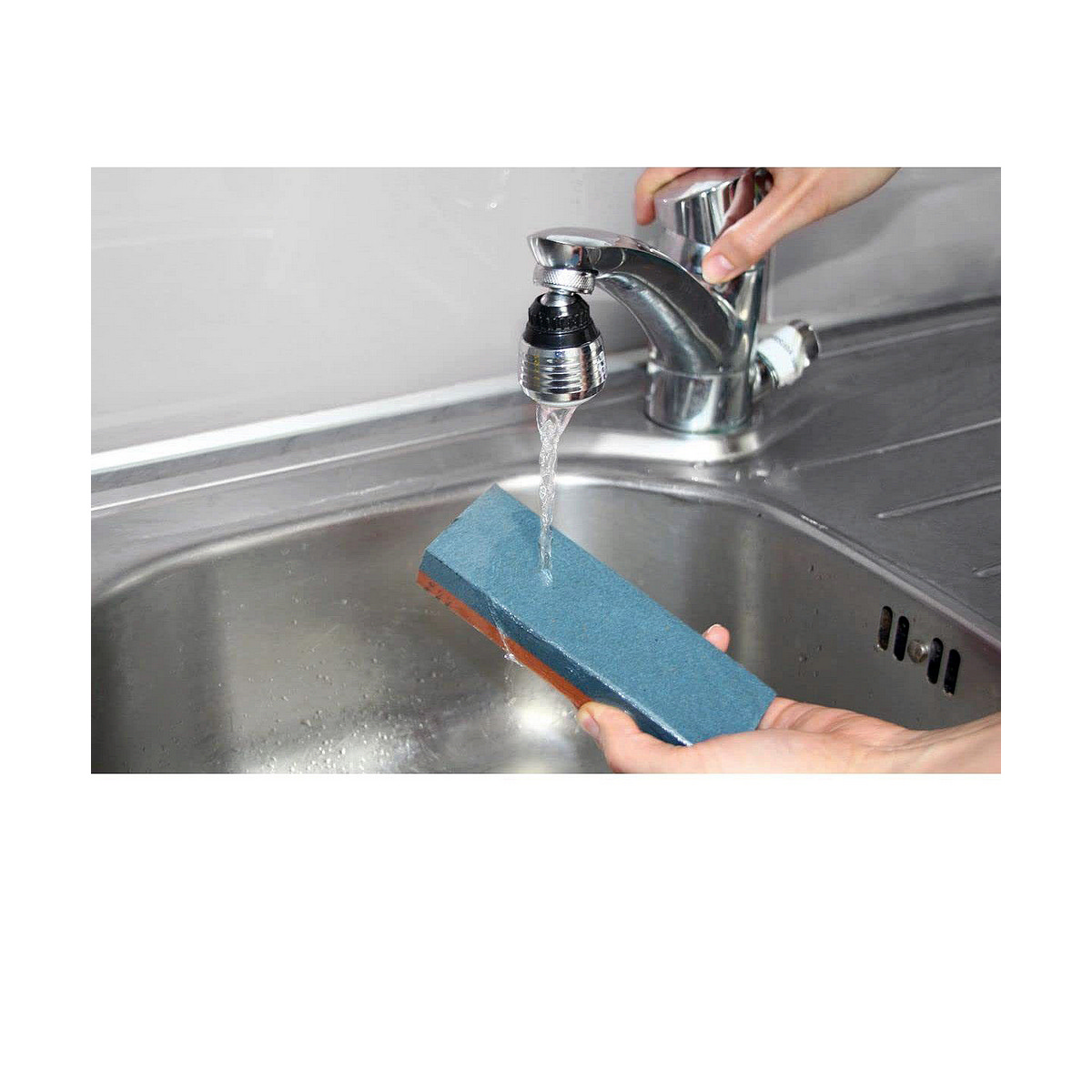 Afilador de Cuchillos Nirosta Acero Inoxidable 19 x 6 cm