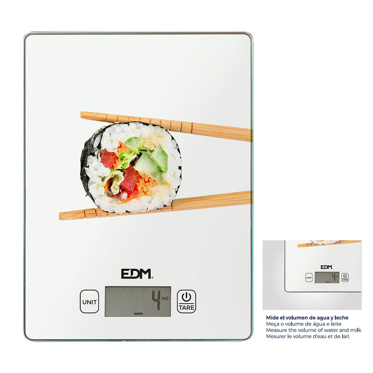 Báscula de Cocina EDM 07526 Blanco 5 kg