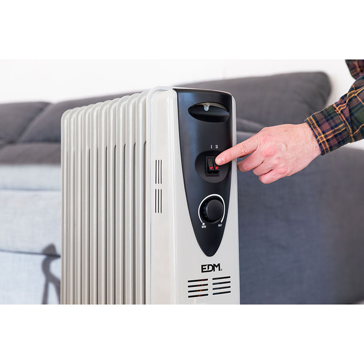 Radiador de Aceite (11 cuerpos) EDM 07123 07123 Blanco 2500 W