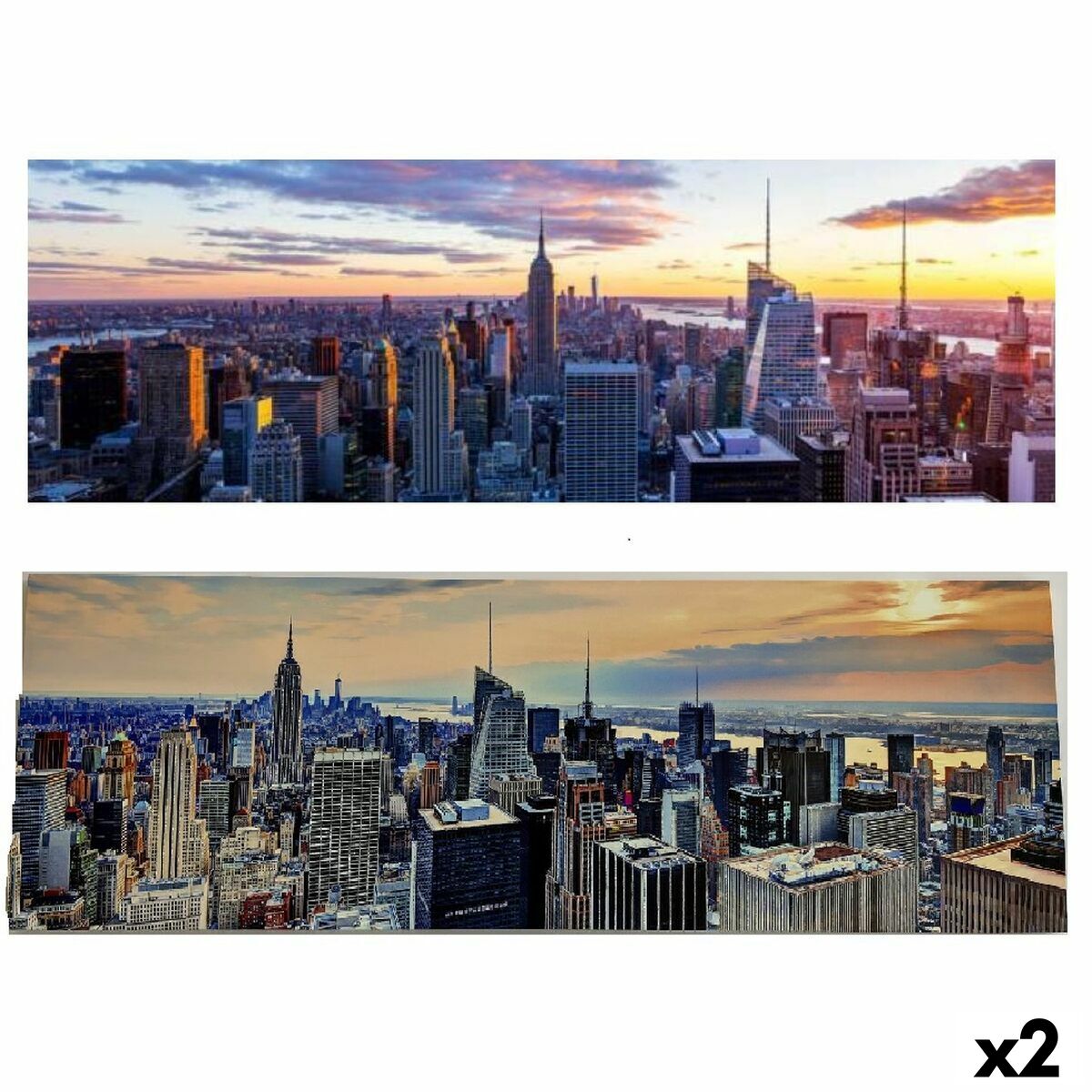 Lienzo DKD Home Decor Lienzo Madera MDF 120 x 2,3 x 40 cm 120 x 2,5 x 40 cm