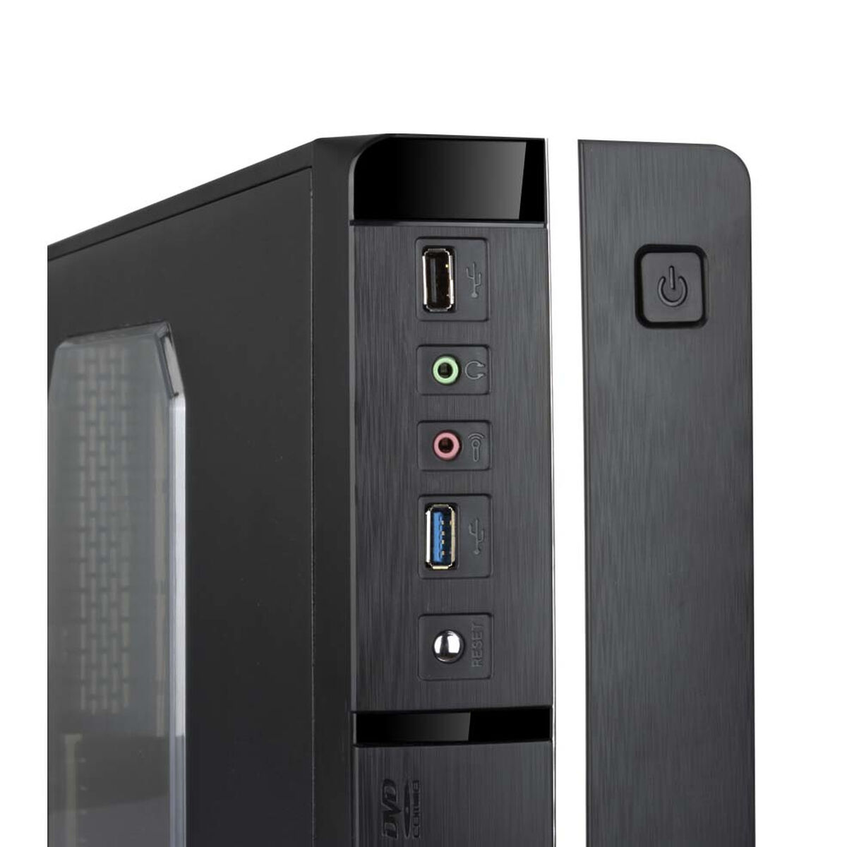 Caja Minitorre Micro ATX con Fuente Alimentación TooQ TQC-3005U3 Slim USB 3.0
