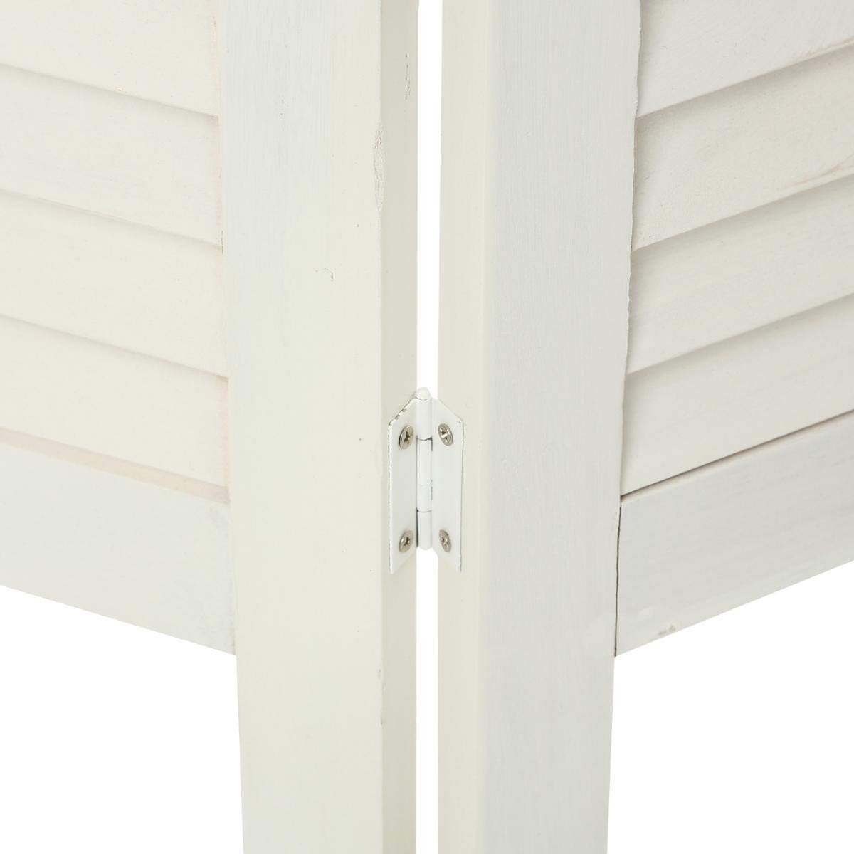 Biombo Atmosphera Blanco Madera de Paulonia (170 x 119 cm)