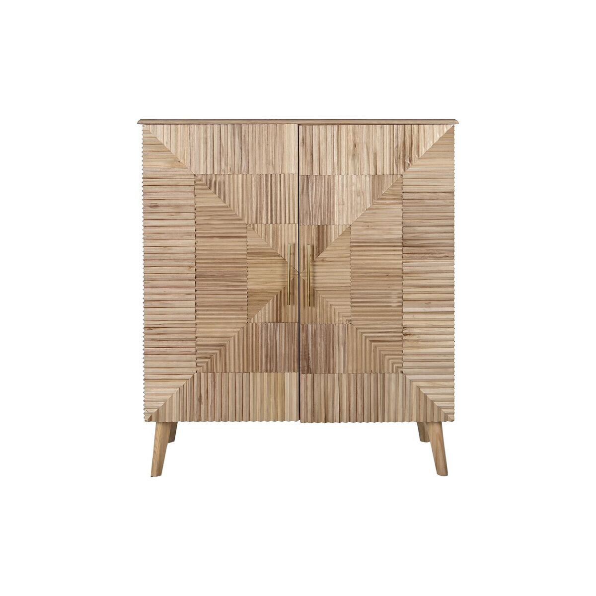 Aparador DKD Home Decor Dorado Marrón claro Madera de Paulonia Madera MDF 100 x 44 x 118 cm