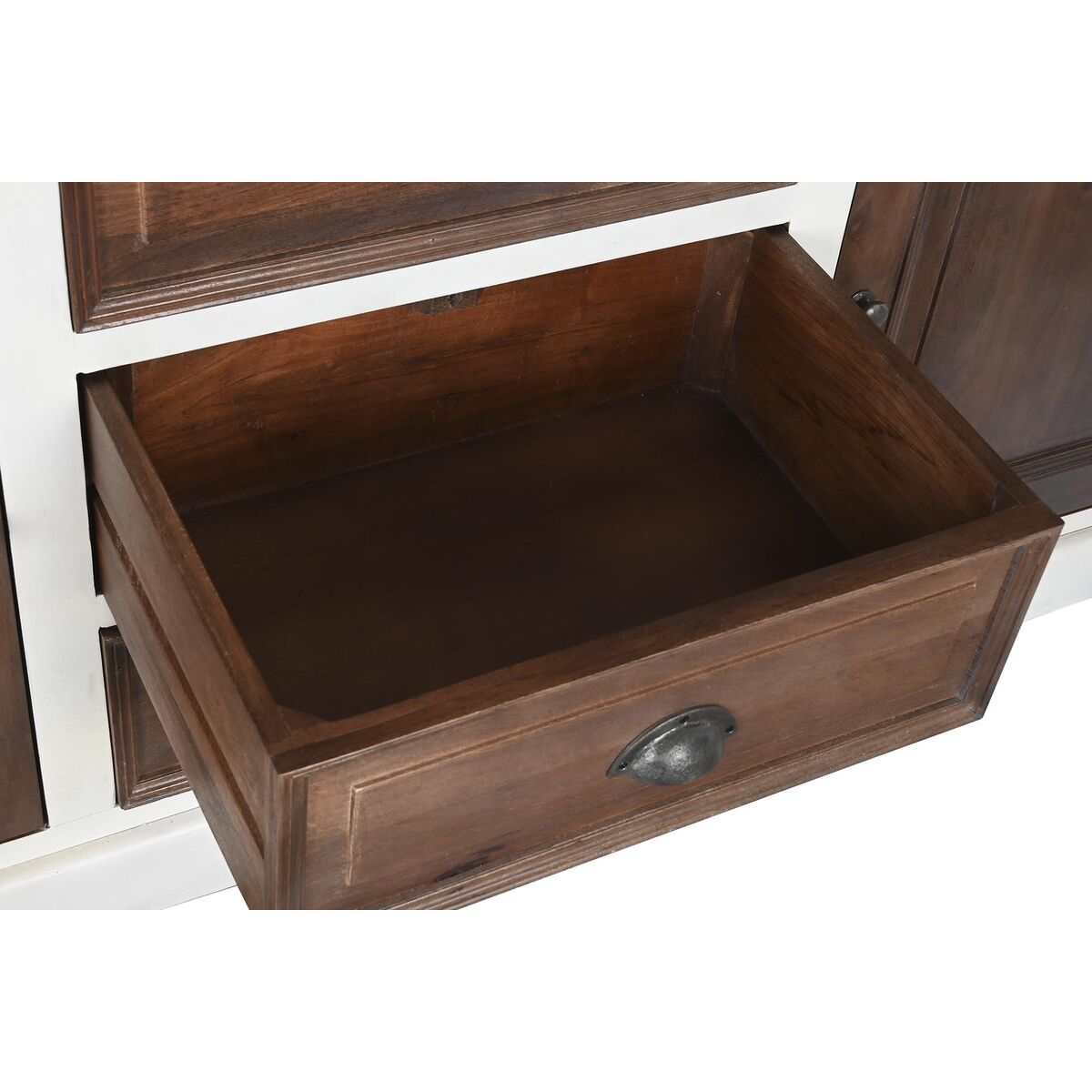 Aparador DKD Home Decor Blanco Marrón oscuro Madera de mango 180 x 46 x 83 cm