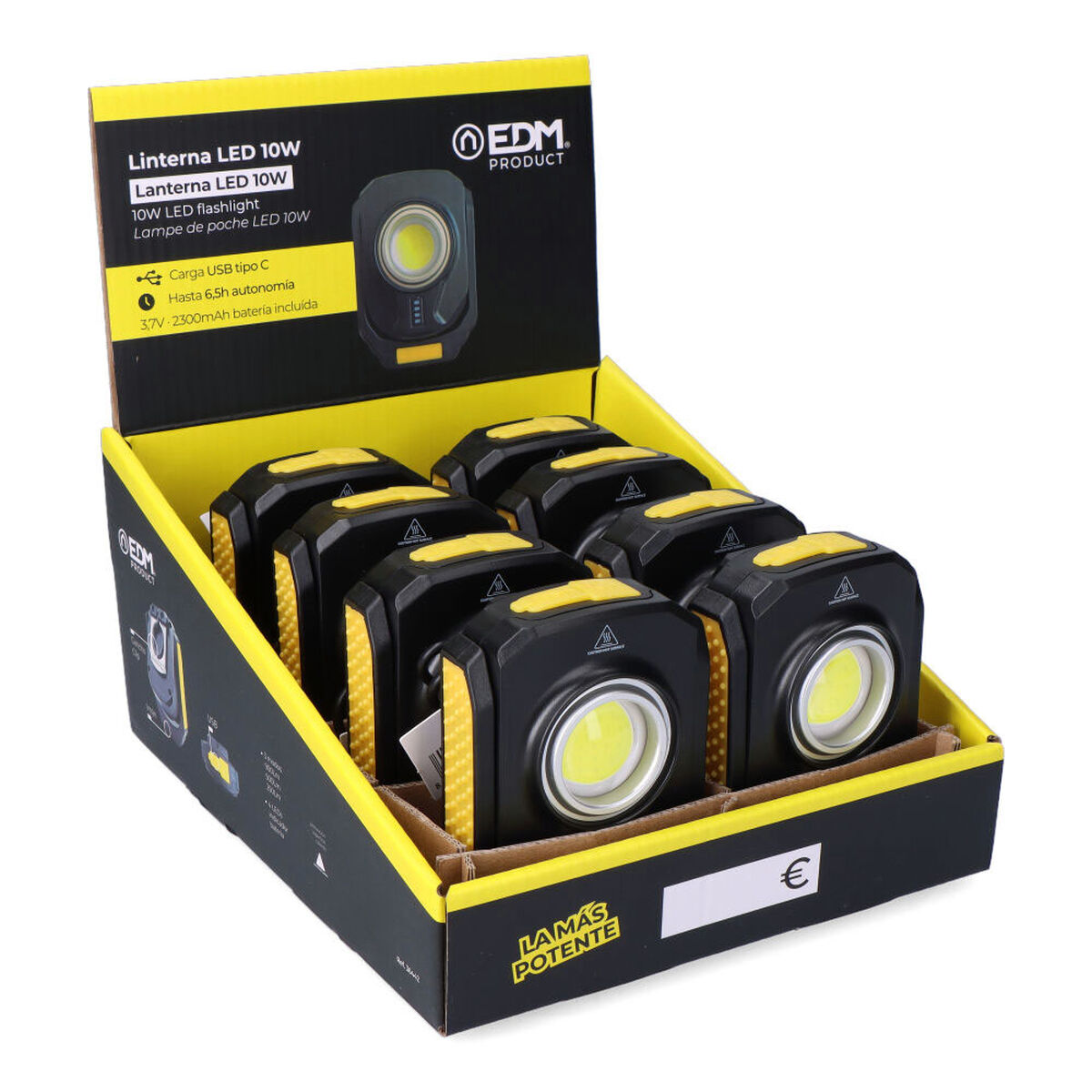 Linterna LED EDM 36442 2100 W 10 W