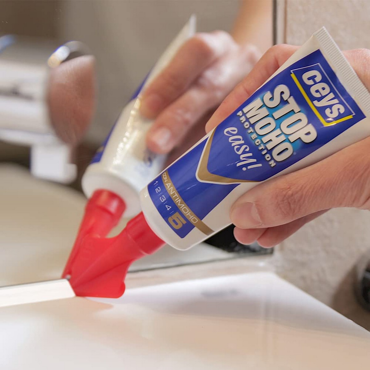 Sellador Ceys Stop Moho Easy! Blanco Silicona 70 ml