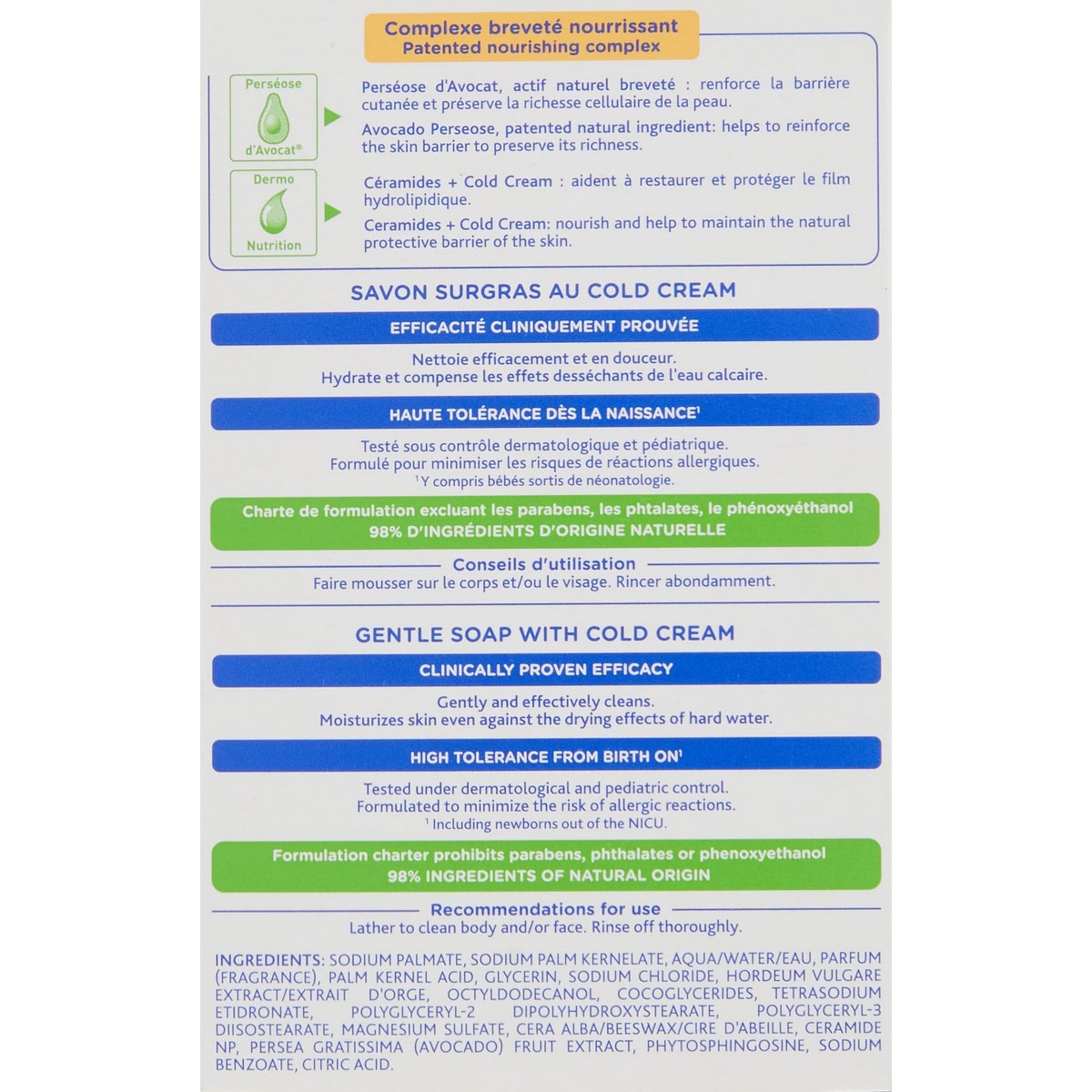 Pastilla de Jabón Mustela Cold Cream (100 g)