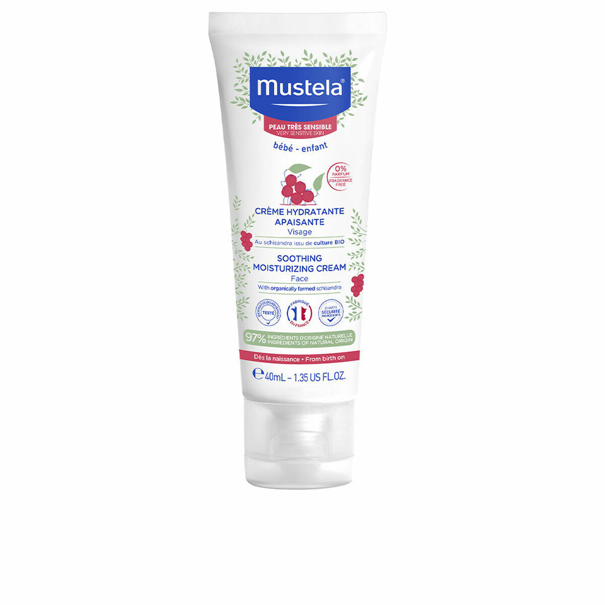 Crema Facial Hidratante para Bebés Mustela Niño 40 ml