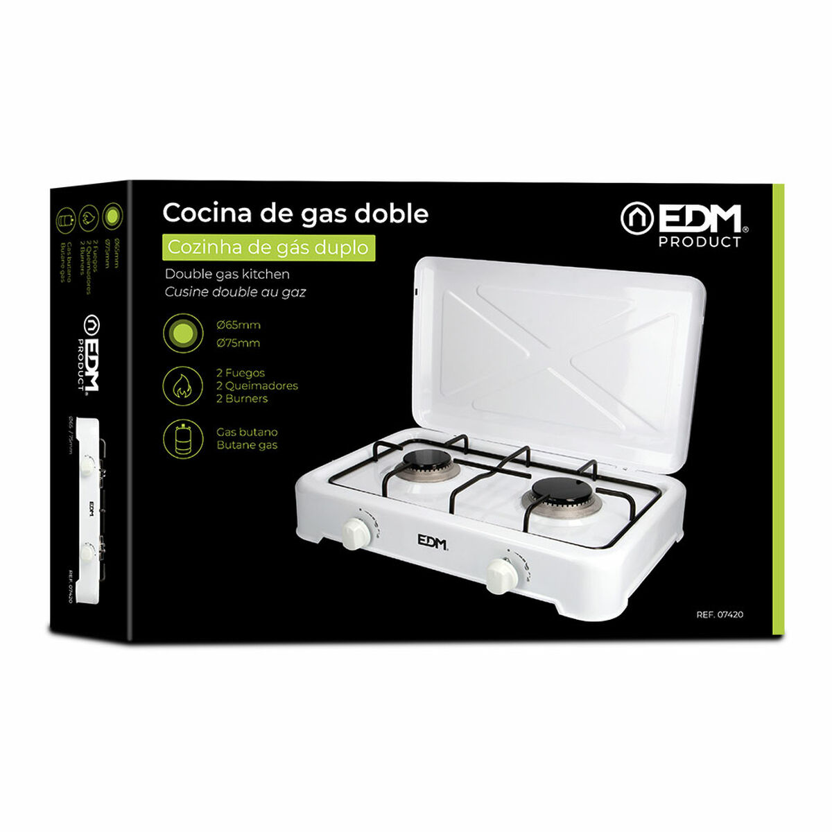 Hornillo de Gas EDM 07420 46 x 30 x 12 cm