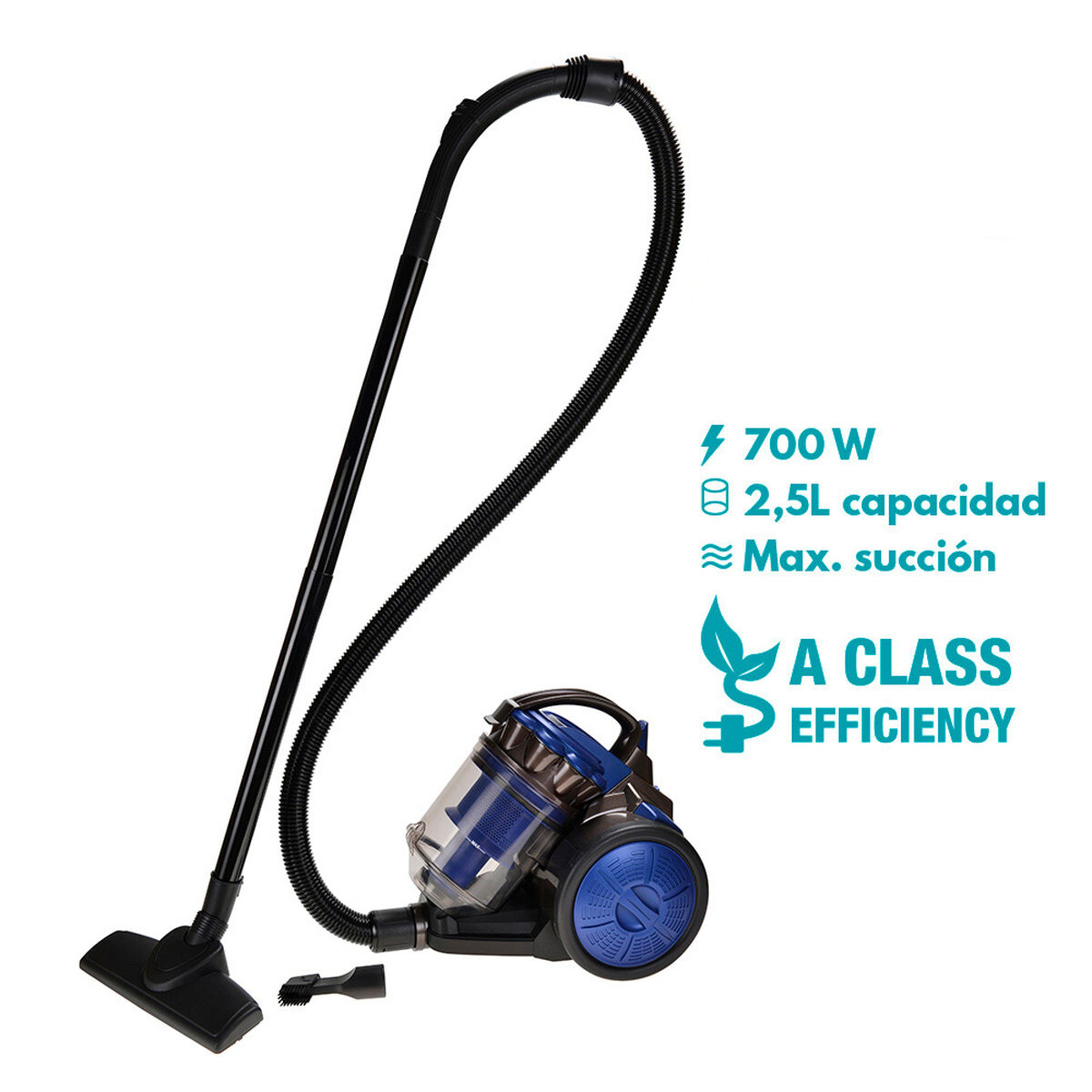 Aspiradora sin Bolsa EDM 07696 Azul 700 W