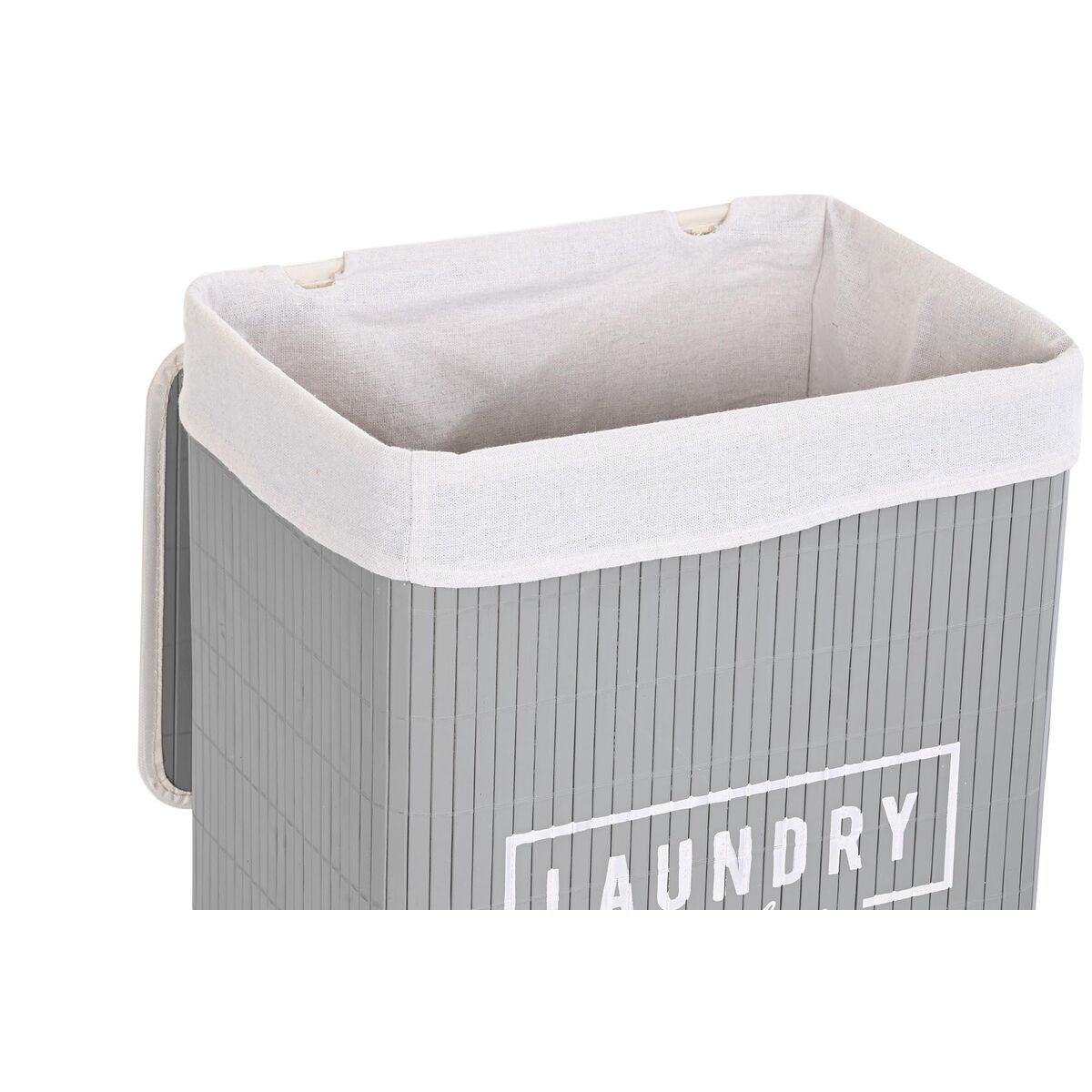 Juego de Cestos DKD Home Decor Gris oscuro Bambú 40 x 30 x 46 cm 5 Piezas