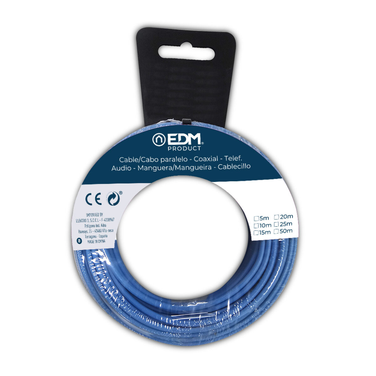 Cable EDM 28600 Azul 6 mm 25 m