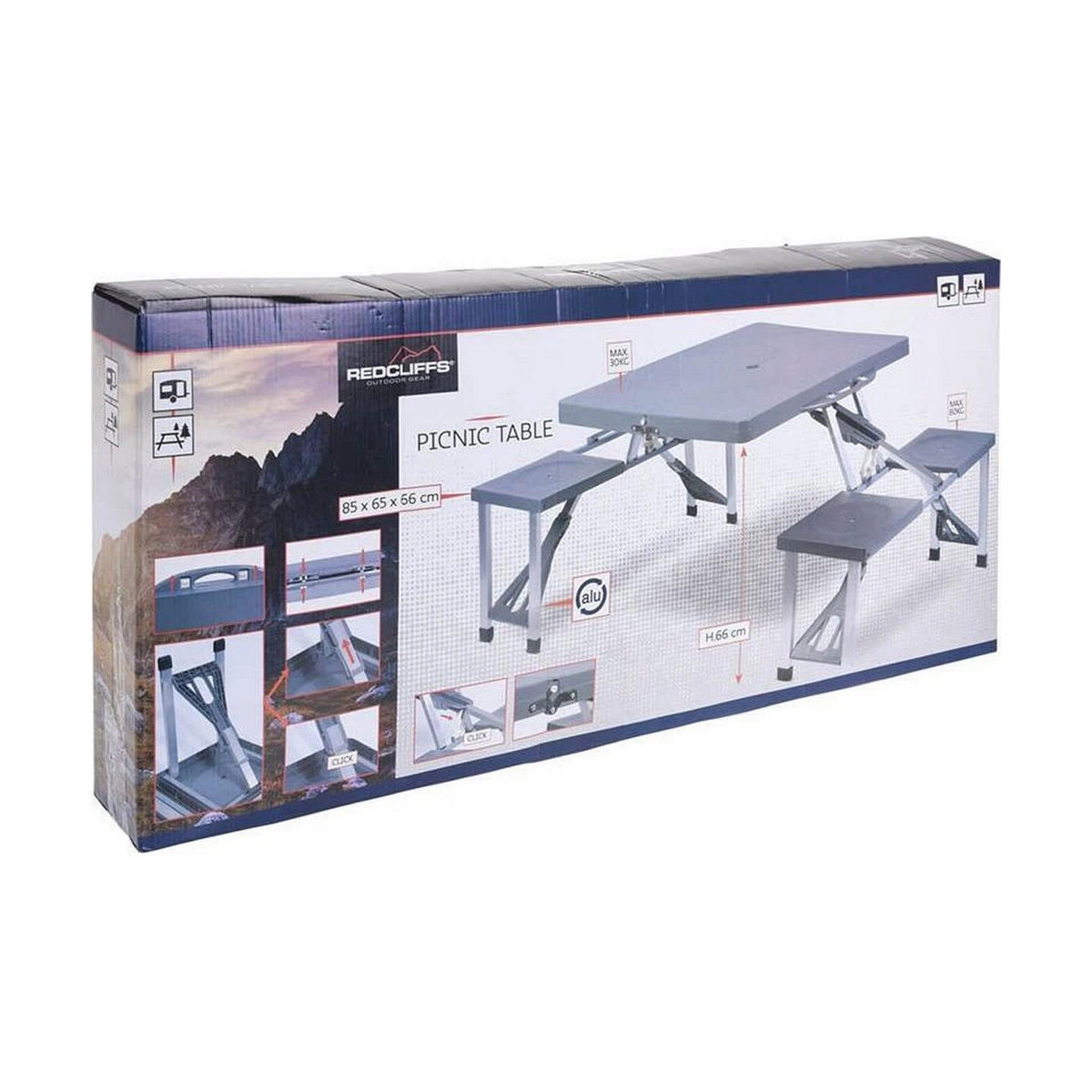 Conjunto de Mesa con Sillas Redcliffs 85,5 x 65 x 66 cm