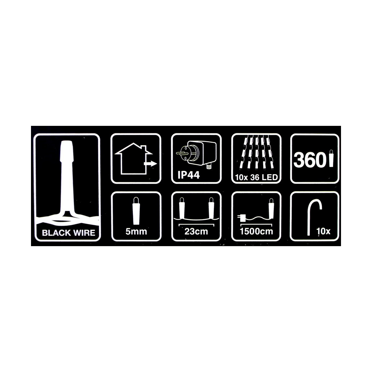 Cortina de Luces LED Blanco (8 m)