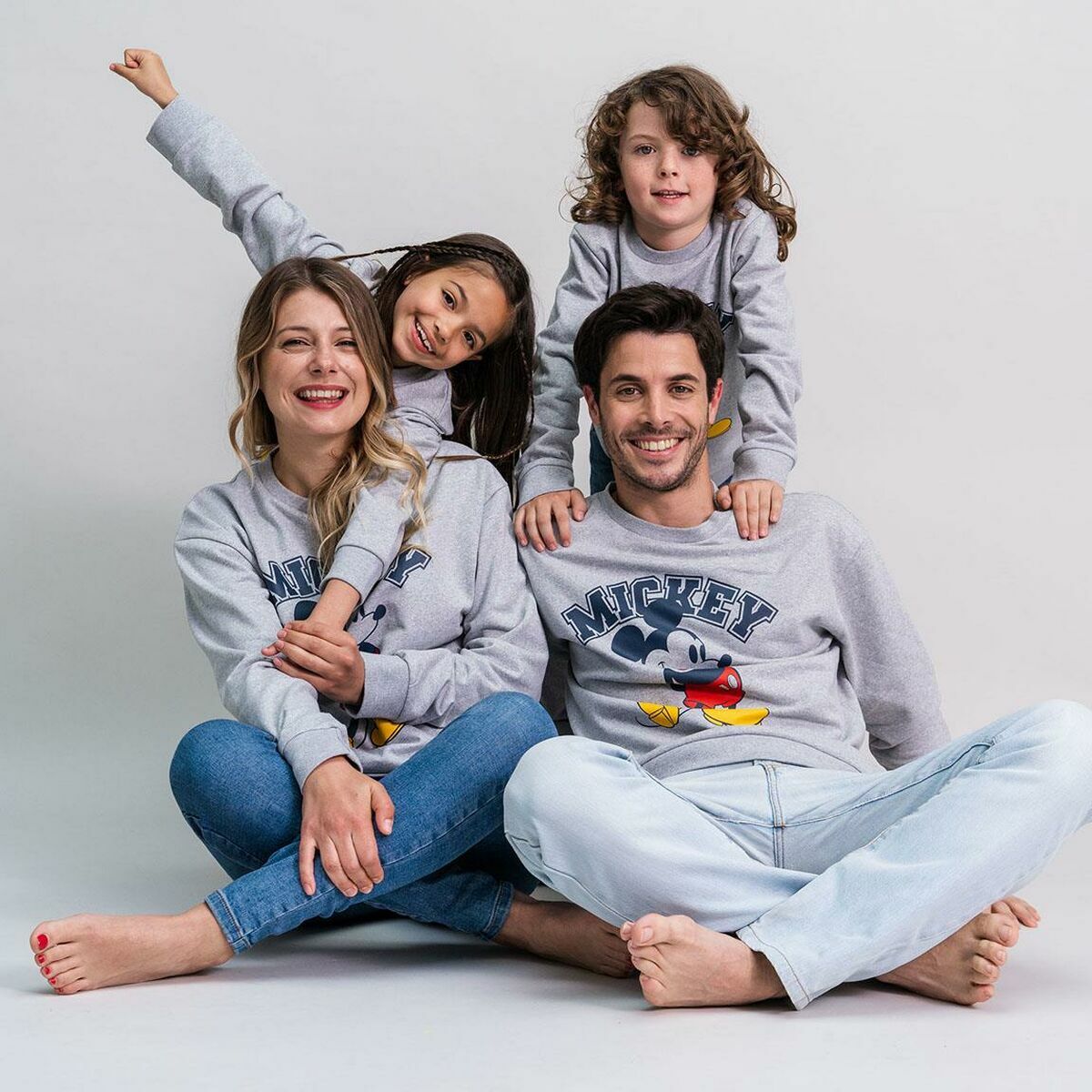 Sudadera sin Capucha Niño Mickey Mouse Gris