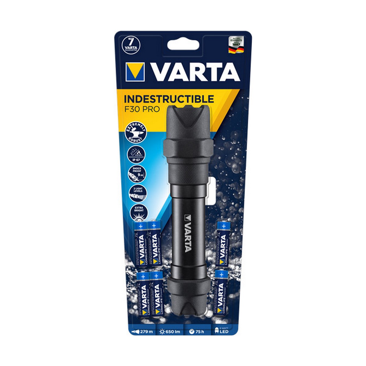 Linterna Varta f30 pro