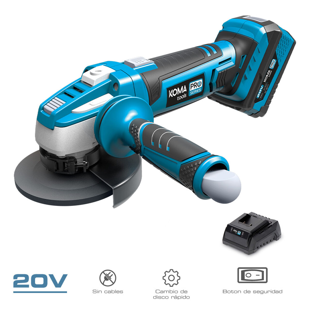 Amoladora angular Koma Tools