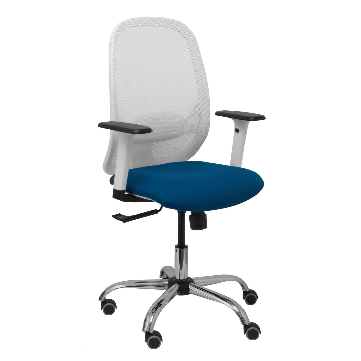 Silla de Oficina Piqueras y Crespo 354CRRP Blanco Azul marino