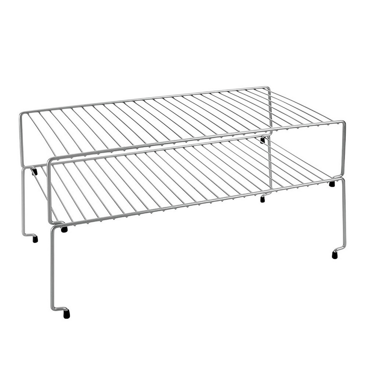 Organizador para Armario de Cocina Metaltex Sky Metal 48 x 33 x 24 cm Apilable Cocina (2 Unidades)
